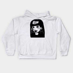 Girl face Kids Hoodie